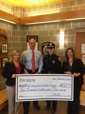 Wakefield Police Department Donates $5,000 to Jimmy Fund