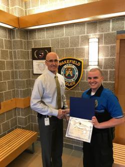 Officer Tom Flynn recognized as the "Officer of the Quarter"