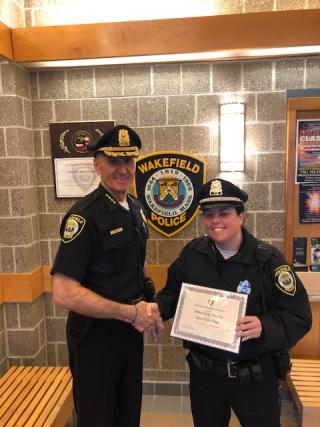Congratulations Officer Tobyne - "Officer of the Quarter"